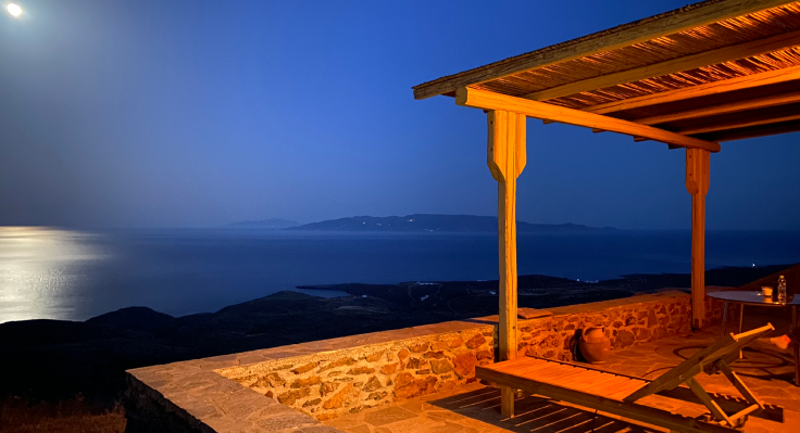 View from Cycladic Villa The View, Kythnos Island, Greece